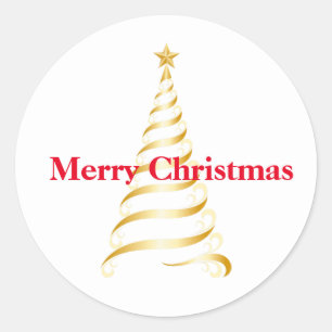 Holiday Stickers Merry Christmas-Tree