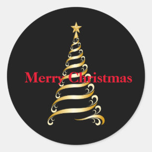 Holiday Stickers Merry Christmas-Tree