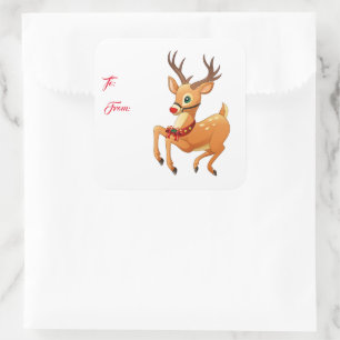 Holiday Stickers Rudolph
