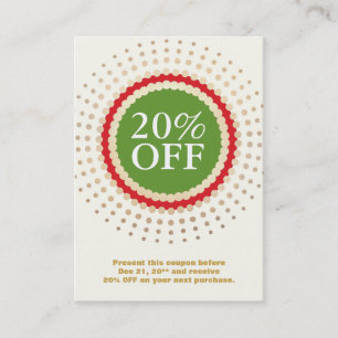 Holiday Store Customer Coupon