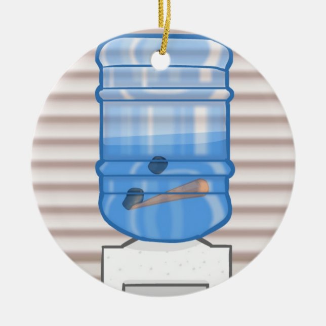 "Holiday Stress" Water Cooler Ornament (Front)