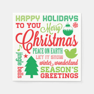 Holiday Subway Art Napkins