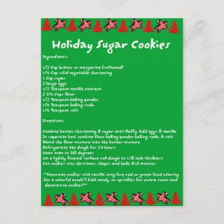 Holiday Sugar Cookies Postcard