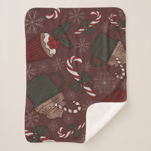 Holiday Sweet Treats  Sherpa Blanket