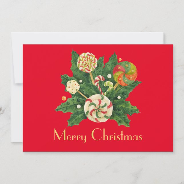 Holiday Sweets Bouquet Card (Front)