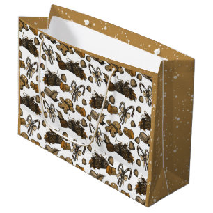 Holiday Sweets- Coco (Solid) Large Gift Bag