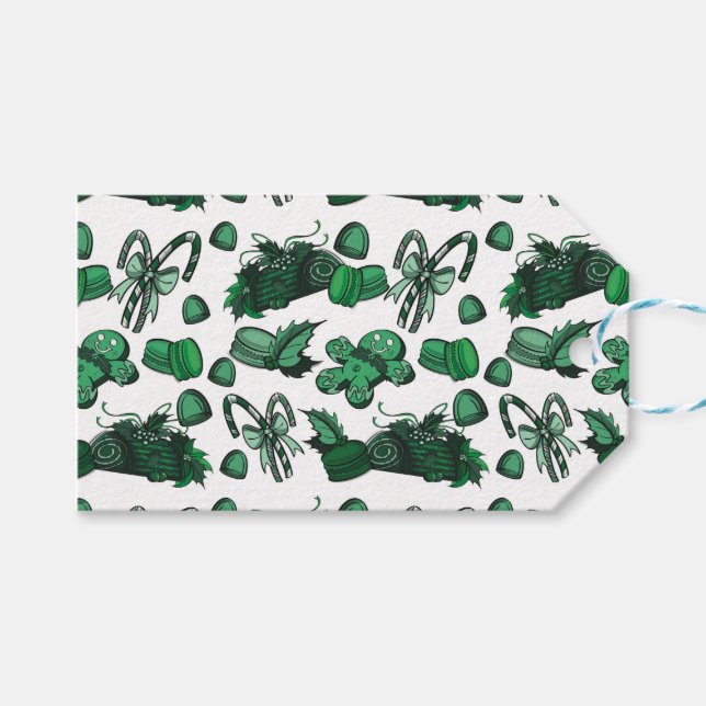 Holiday Sweets- Mint (Solid) Gift Tags (Front (Horizontal))