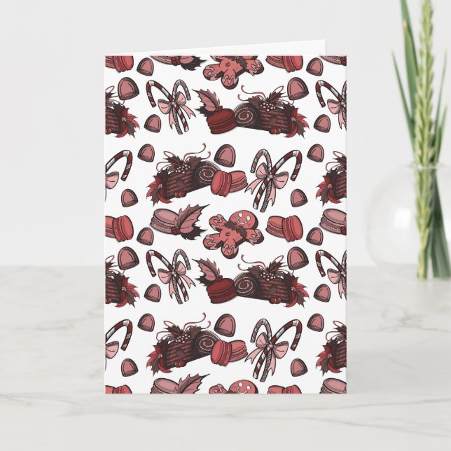 Holiday Sweets- Peppermint (Solid) Card (Front)
