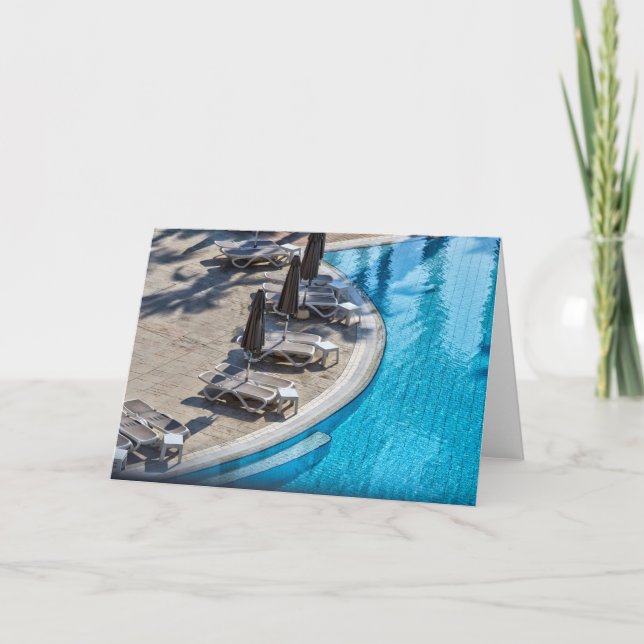 Holiday Swimming Pool Card (Front)
