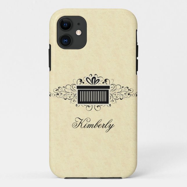 Holiday Swirls Present CM iPhone 5 BT ID Case (Back)