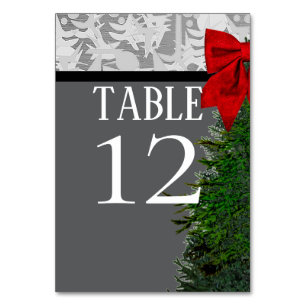 HOLIDAY  TABLE NUMBER