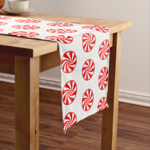 Holiday Table Runner-Peppermint Candies Medium Table Runner