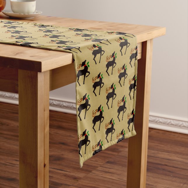 Holiday Table Runner-Reindeer Long Table Runner (In Situ)