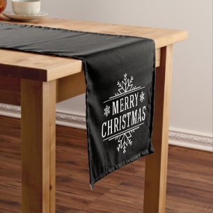 Holiday Table Runner-Snowflake Short Table Runner