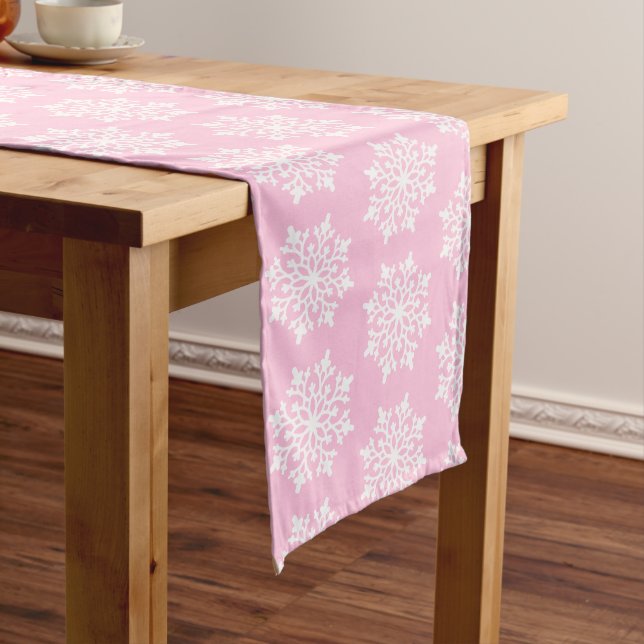 Holiday Table Runner-Snowflakes Long Table Runner (In Situ)