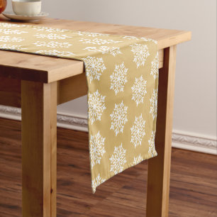 Holiday Table Runner-Snowflakes Short Table Runner