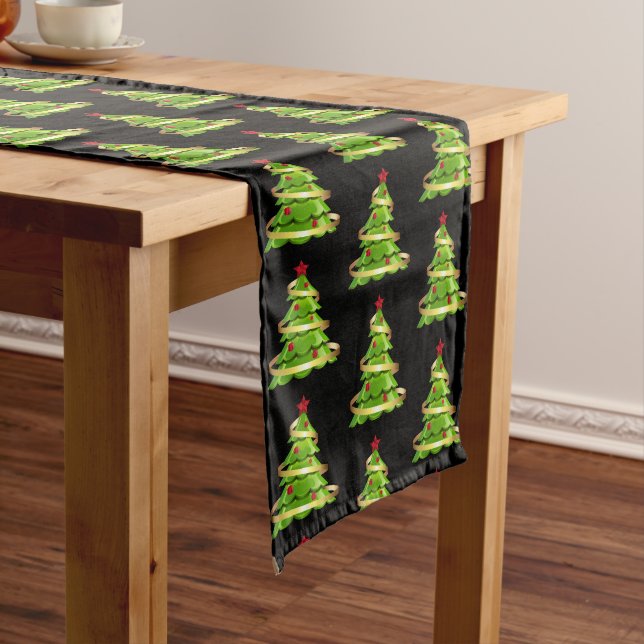 Holiday Table Runner-Tree Long Table Runner (In Situ)