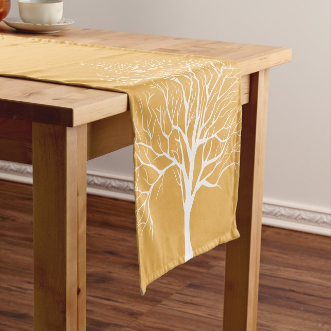 Holiday Table Runner-Winter Tree Short Table Runner (In Situ)