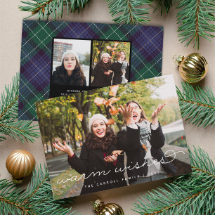 Holiday Tartan   Christmas Photo Card
