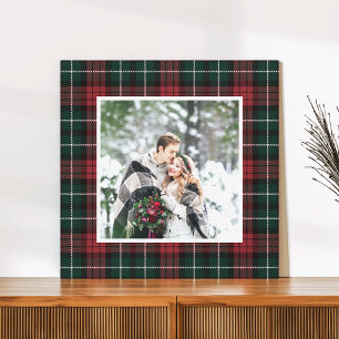 Holiday Tartan Photo Canvas Print