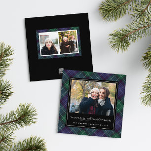 Holiday Tartan Square Photo Card