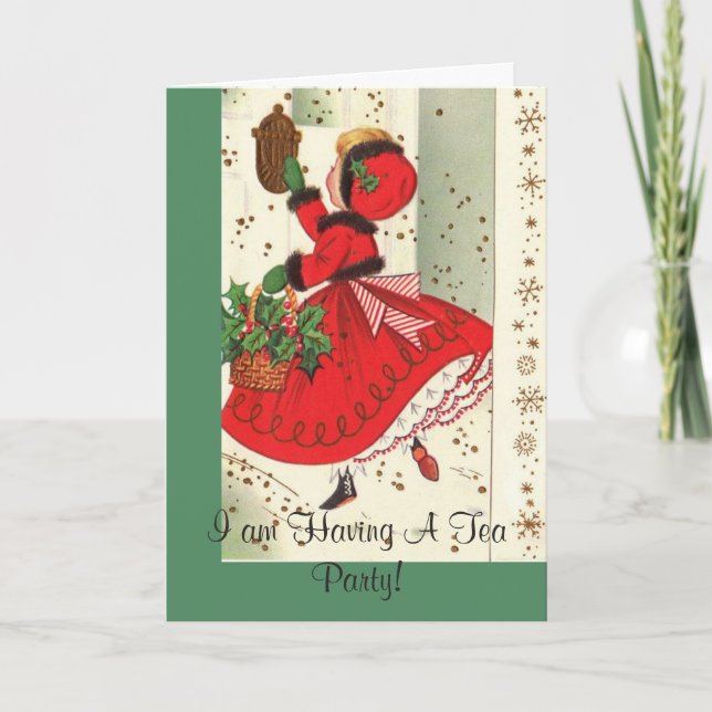Holiday  Tea Party Invitation (Front)