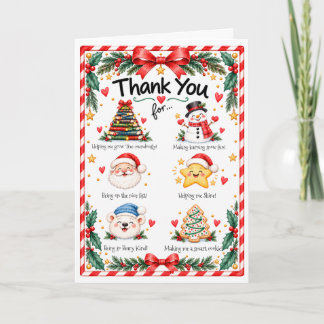 Holiday Teacher Card