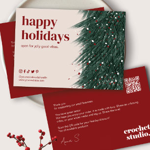 Holiday Thank You Business Order Card