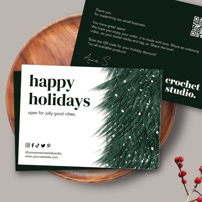 Holiday Thank You Business Order Card (Creator Uploaded)