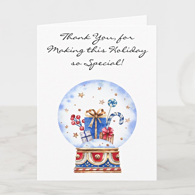 Holiday Thank You Happy New Year Note Card (Creator Uploaded)