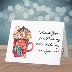 Holiday Thank You Happy New Year Note Card