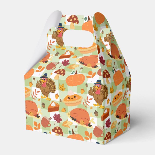 Holiday Thanksgiving Gathering Time  Favour Box (Front Side)