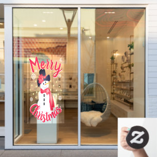 Holiday Themed For Glass Decorative Window Cling