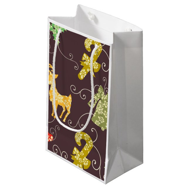 holiday things small gift bag (Front Angled)
