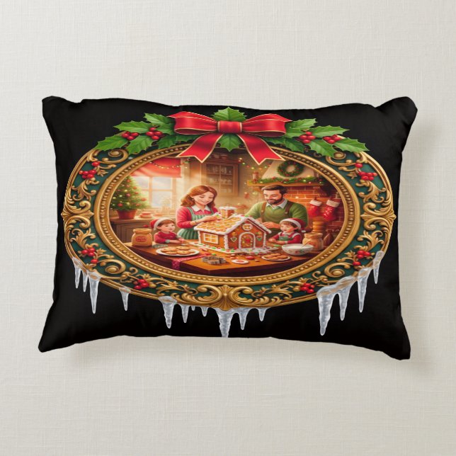 Holiday Throw Pillow (Back)
