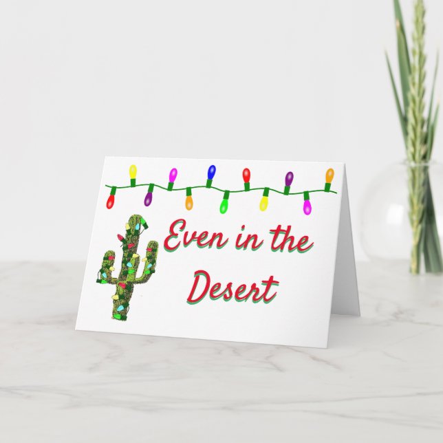 Holiday Time in the Desert Card (Front)