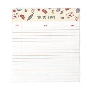 Holiday To-Do List Notepad