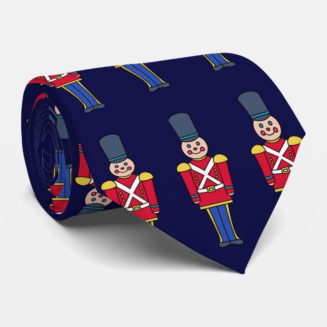 Holiday Toy Soldiers Tie (Rolled)