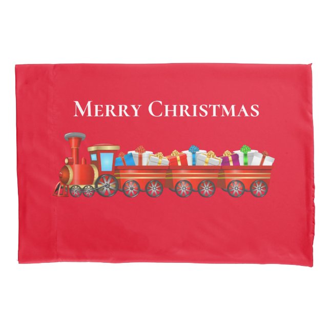 Holiday Train Pillowcase (Front)