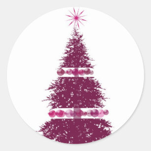 Holiday Tree Christmas Greeting Cards Stickers