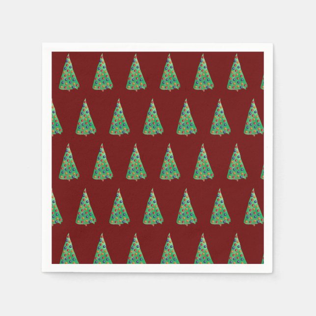Holiday Tree Christmas Mood Napkin (Front)