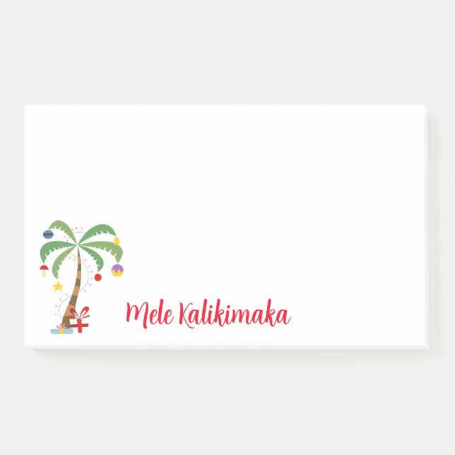 Holiday Tree Post-it-Notes-Mele Kalikimaka Post-it Notes (Front)