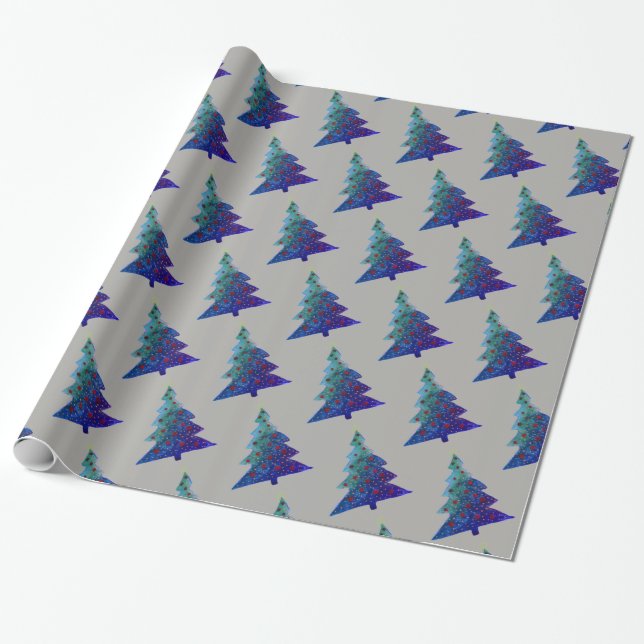 Holiday Tree, Wrapping Paper (Unrolled)