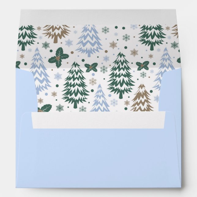 Holiday Trees Card Envelope (Back (Bottom))