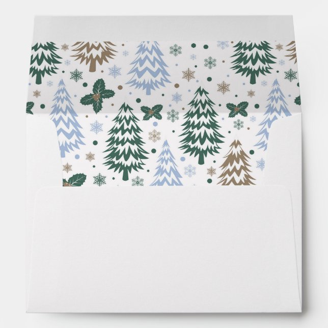 Holiday Trees Card Envelope (Back (Bottom))