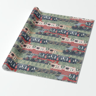 Holiday Trees & Hot Cocoa Wrapping Paper