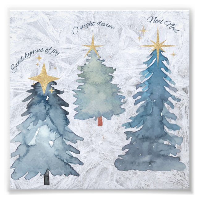 Holiday Trees Photo Print (Front)