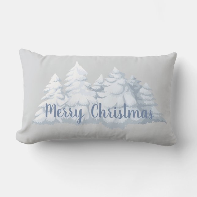 Holiday Trees Throw Pillow (Front)