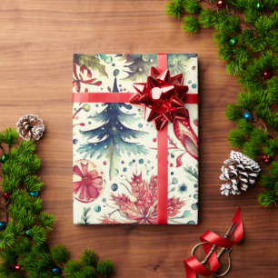 Holiday Trees Winter holiday Wrapping Paper