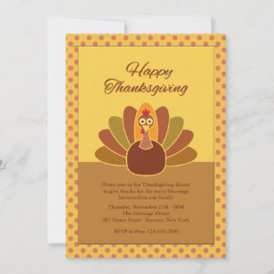Holiday Turkey Invitation